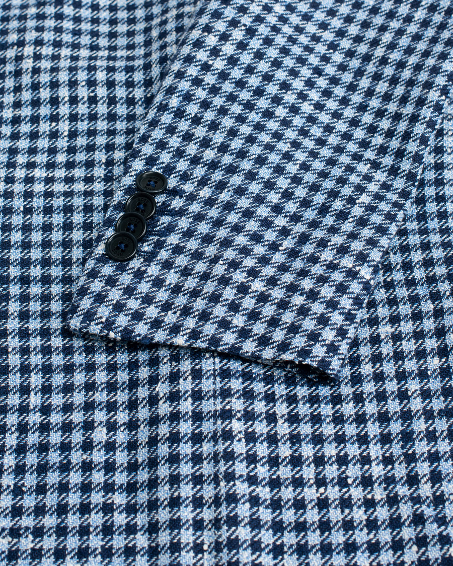 Rose & Born Silk/Linen/Cotton Blazer Blue 48