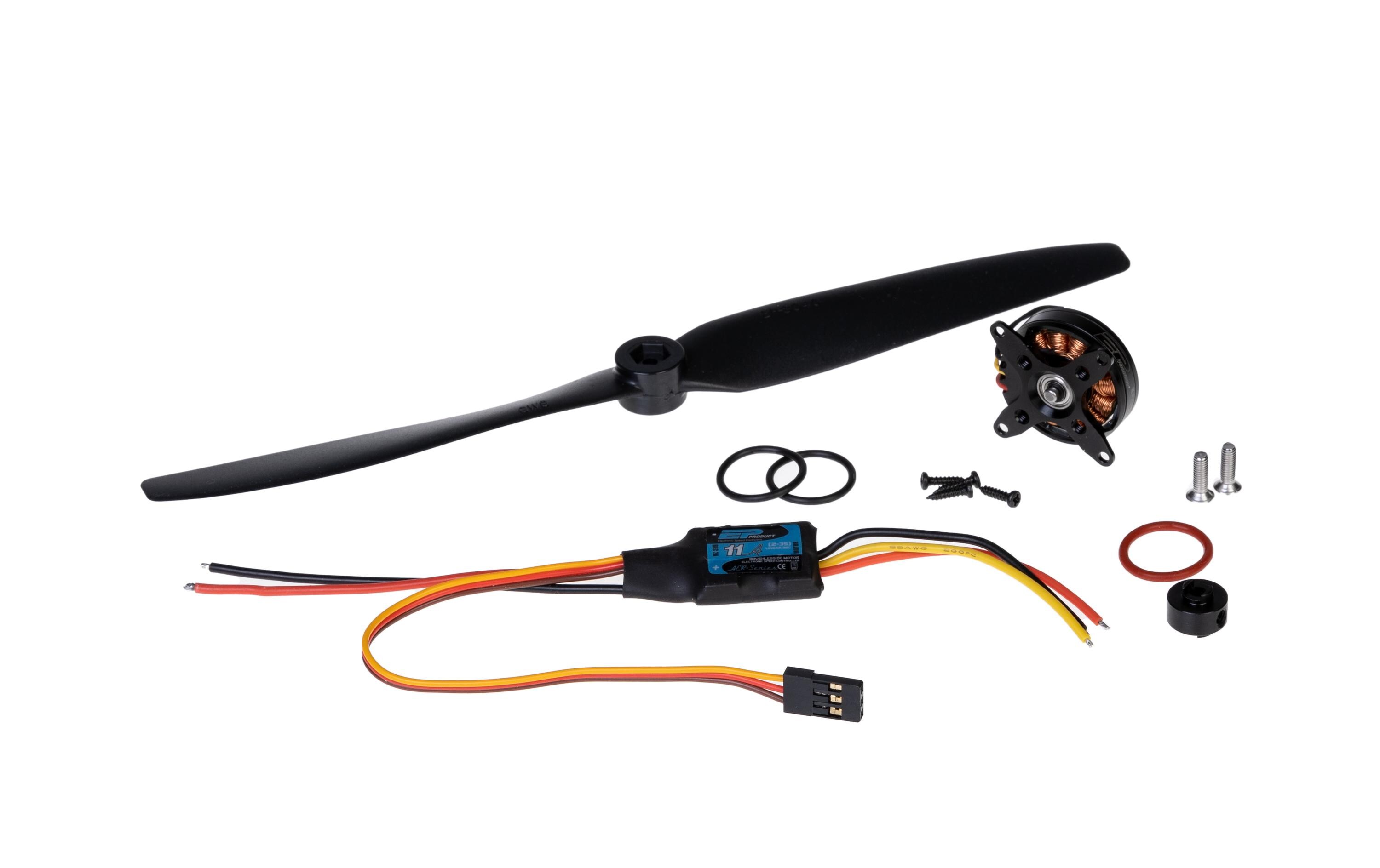 Brushless-Antriebsset Indoor F3P 2S 2202-1550 KV, 11 AAntriebsset für F3P Indoor Modelle