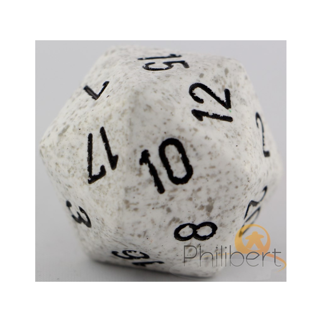 Dé 20 Faces Speckled 34mm