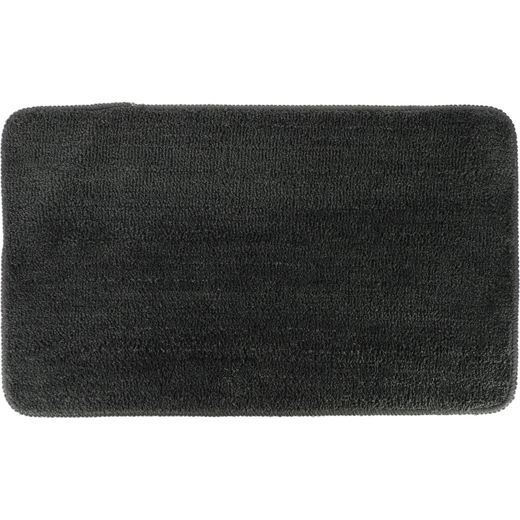 Tapis en microfibres et latex gris foncé 45x75cm