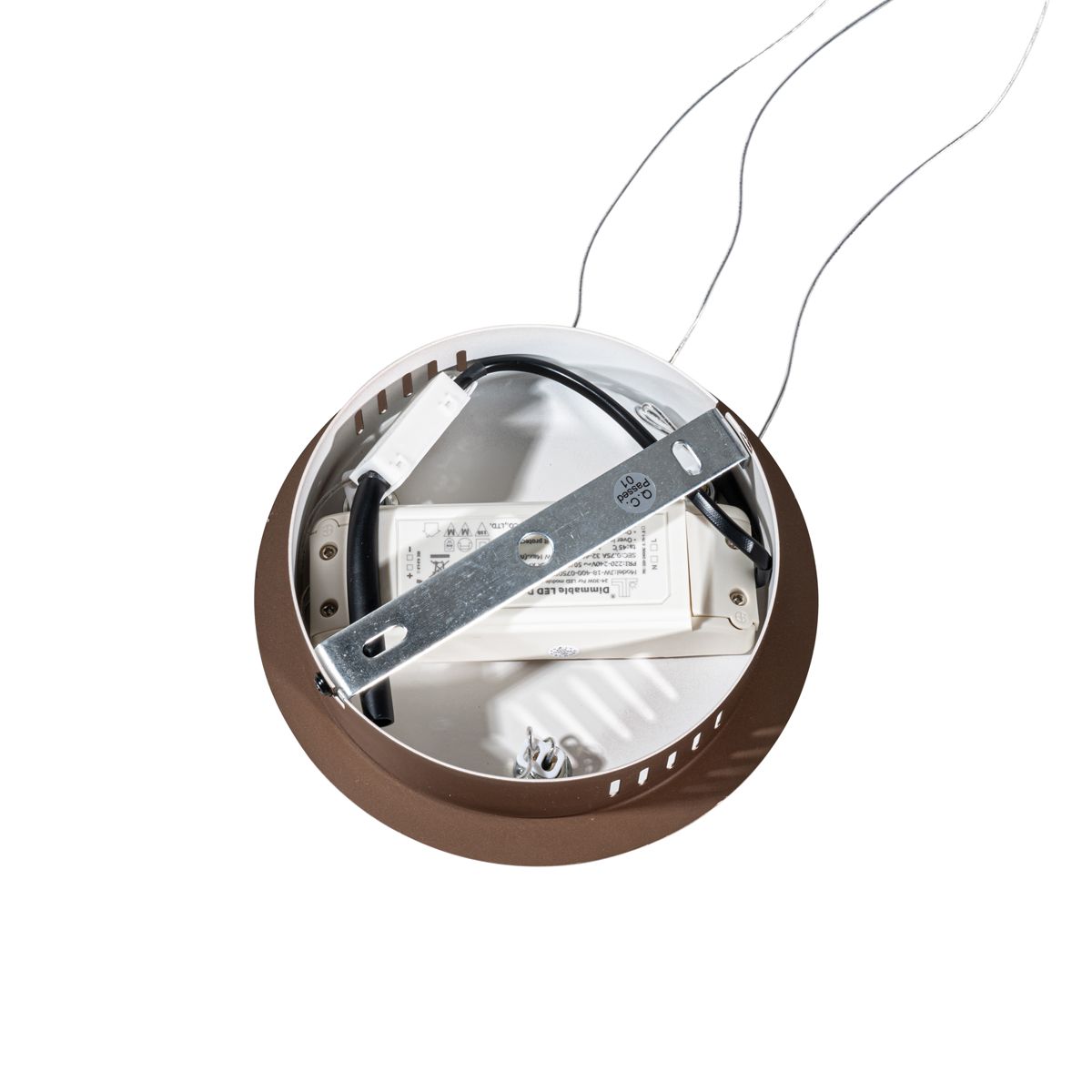 Hanglamp brons 40 cm incl. LED 3-staps dimbaar - Girello