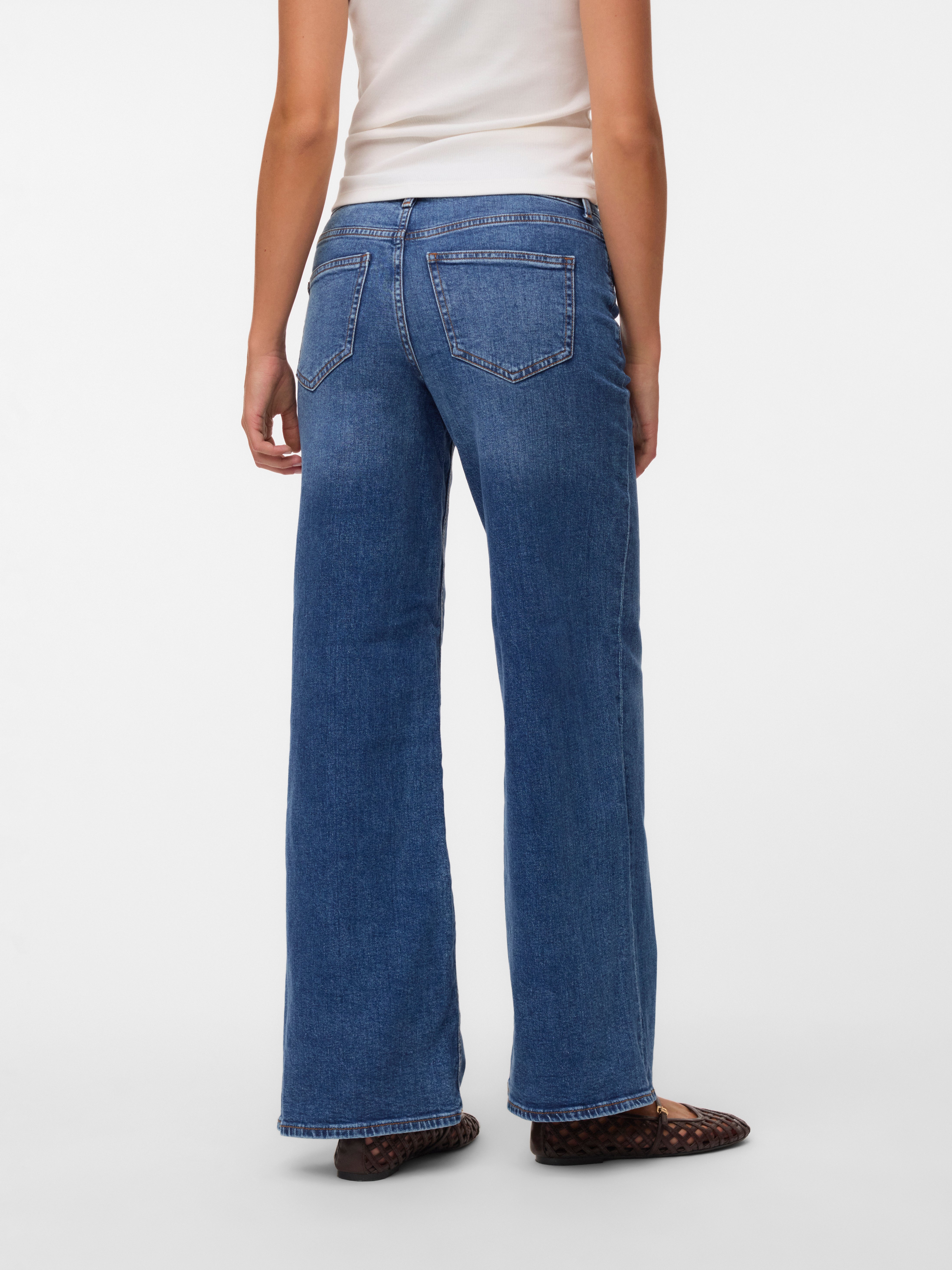 VMSANDIE-STRETCH Mid rise Wide fit Jeans
