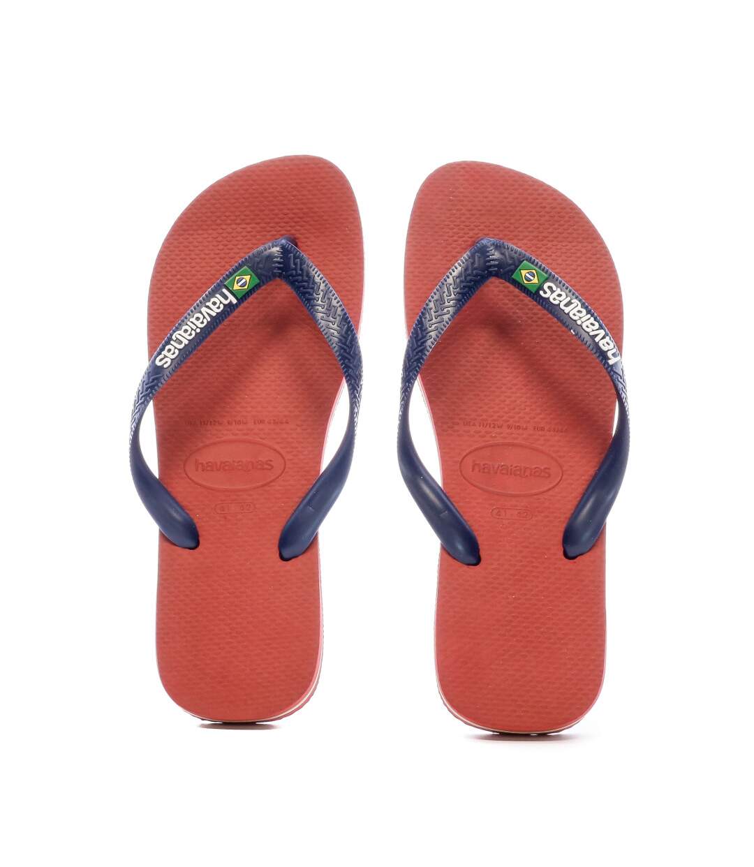 Tongs Rouge Homme Havaianas Brasil Logo