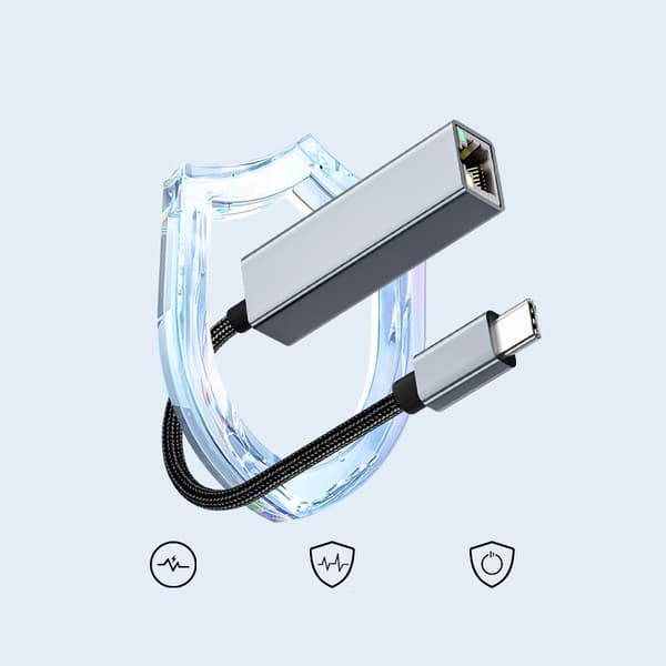 INF USB C til Ethernet-adapter Gigabit
