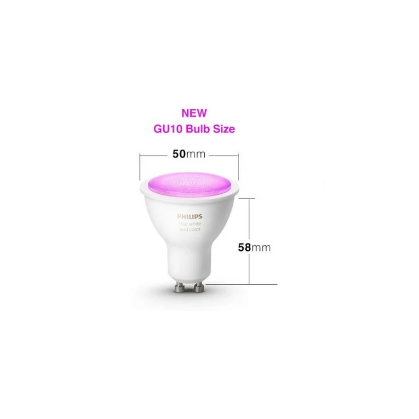 Philips Hue -2x GU10 2-Pack White & Color Ambiance & Hue Bridge - Bundle