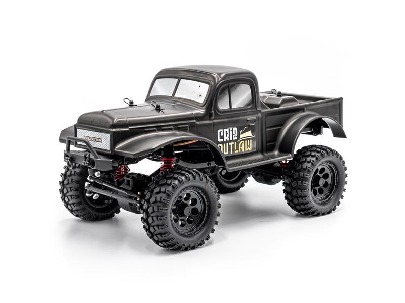 Funtek Scale Crawler CR12 Outlaw Schwarz, RTR, 1:12 4x4 Rock Crawler Pick-up