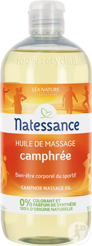 Natessance Naturel Huile De Massage Camphrée Flacon 500ml