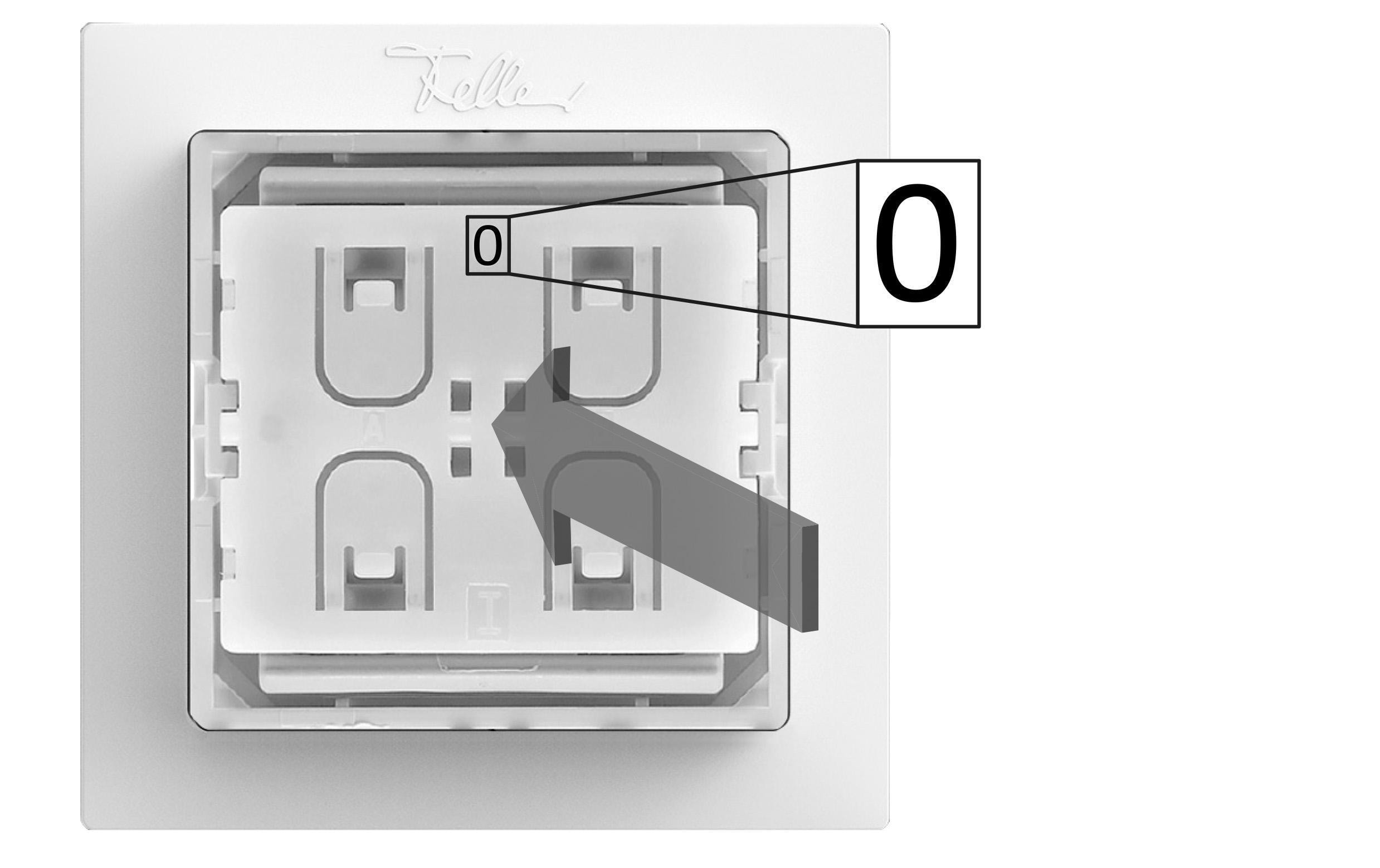 Smart Light Control für Philips Hue EDIZIOdue AP silberSmartes Licht. Smarter Taster.