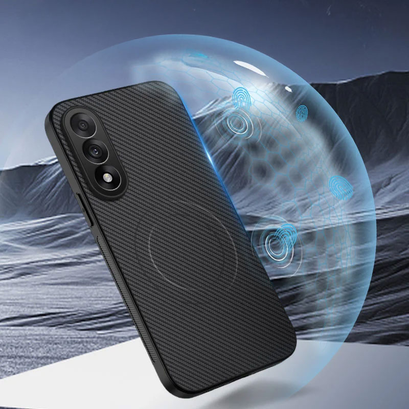 OnePlus Nord 5 / Ace 5 Ultra MagSafe Hardcase Hülle mit Kameraschutz im Carbon Look - Schwarz