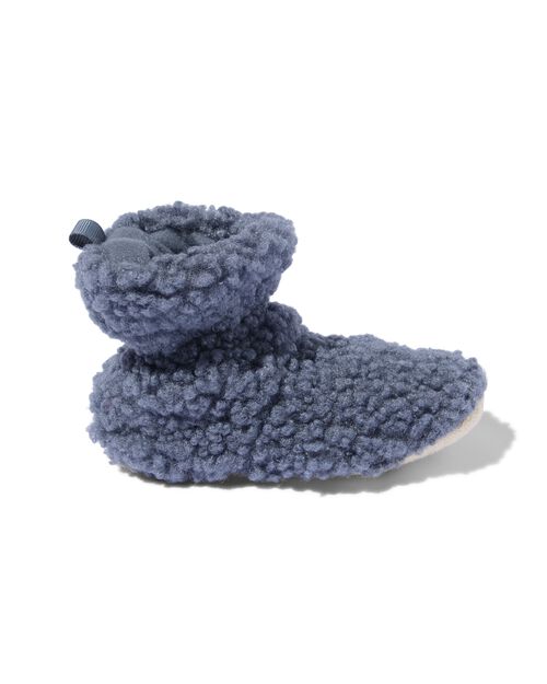 chaussons bébé teddy bleu