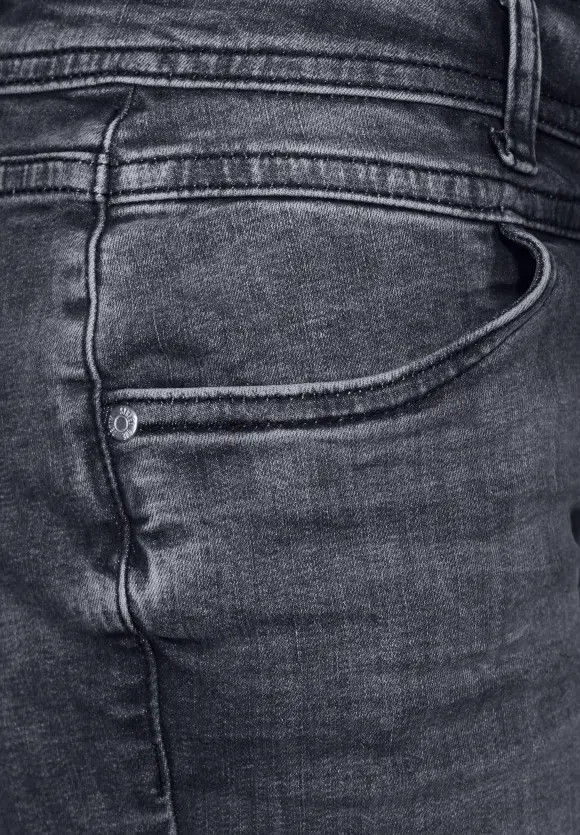 Graue Casual Fit Jeans - authentic grey wash