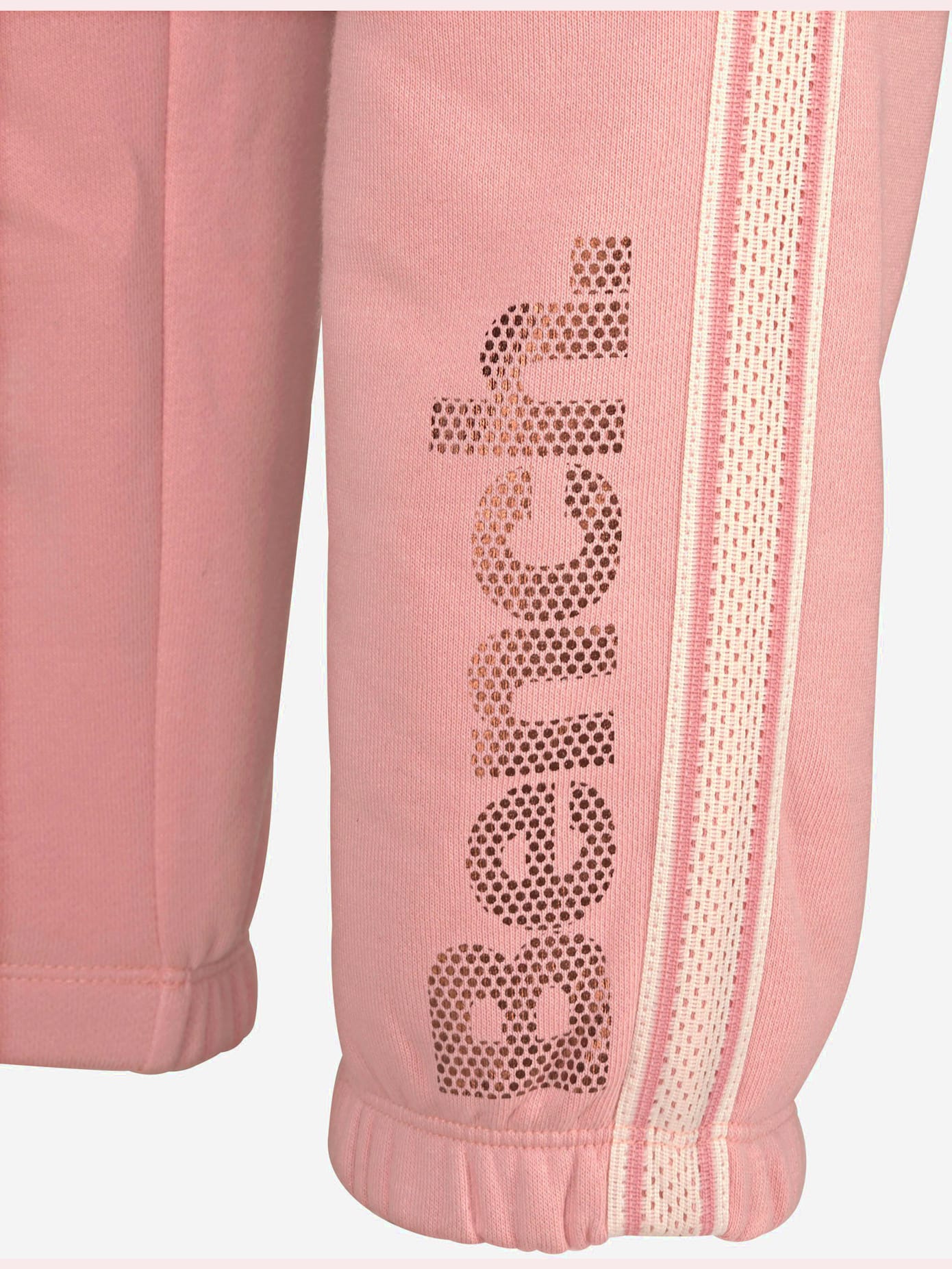Pantalon détente short molletonné avec bandes aspect crochet