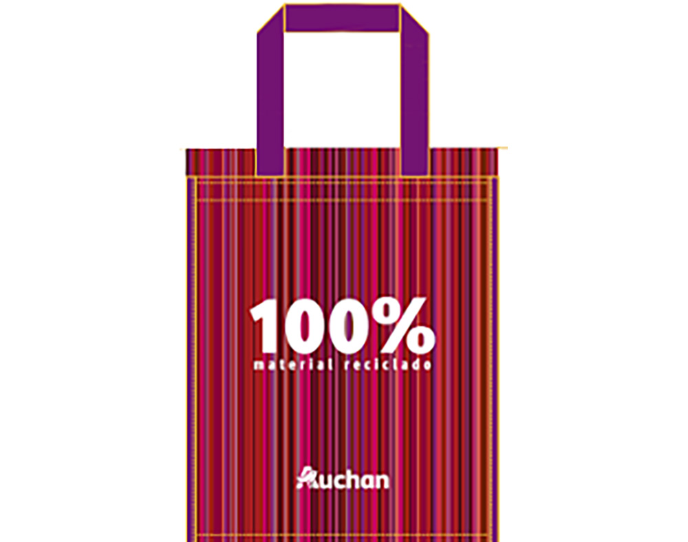 SACO AUCHAN PORTA GARRAFAS