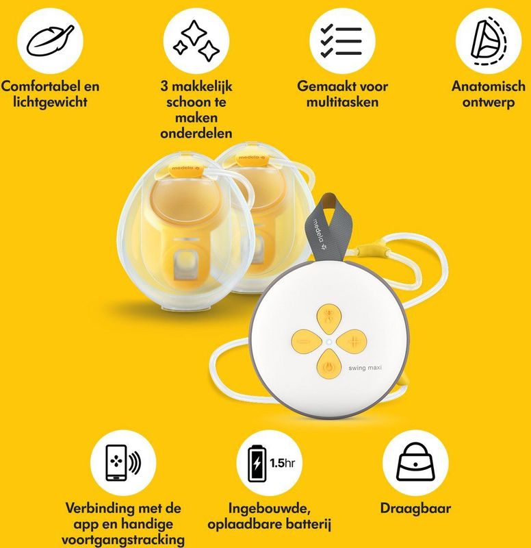 Medela Swing Maxi™ - handsfree borstkolf - Nieuw - dubbele elektrische kolf