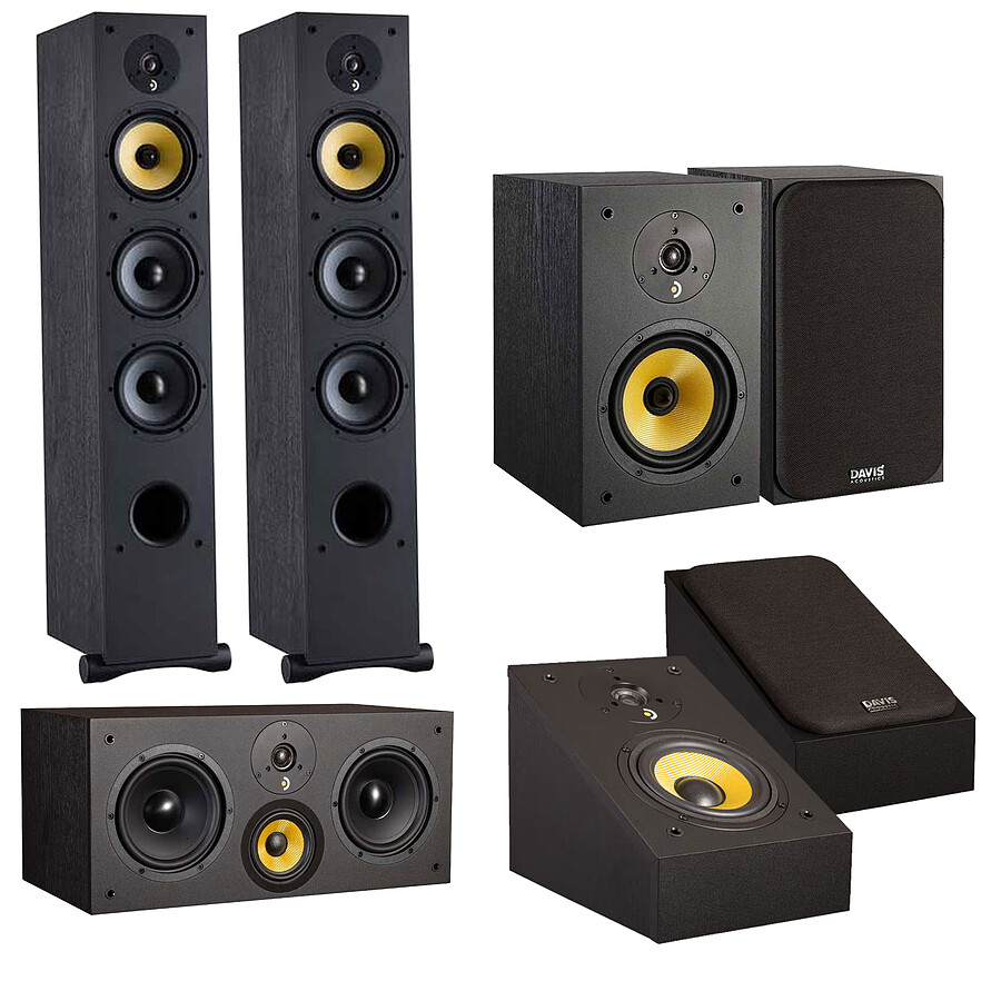 Davis Acoustics Pack Ariane 7 GM Atmos Noir