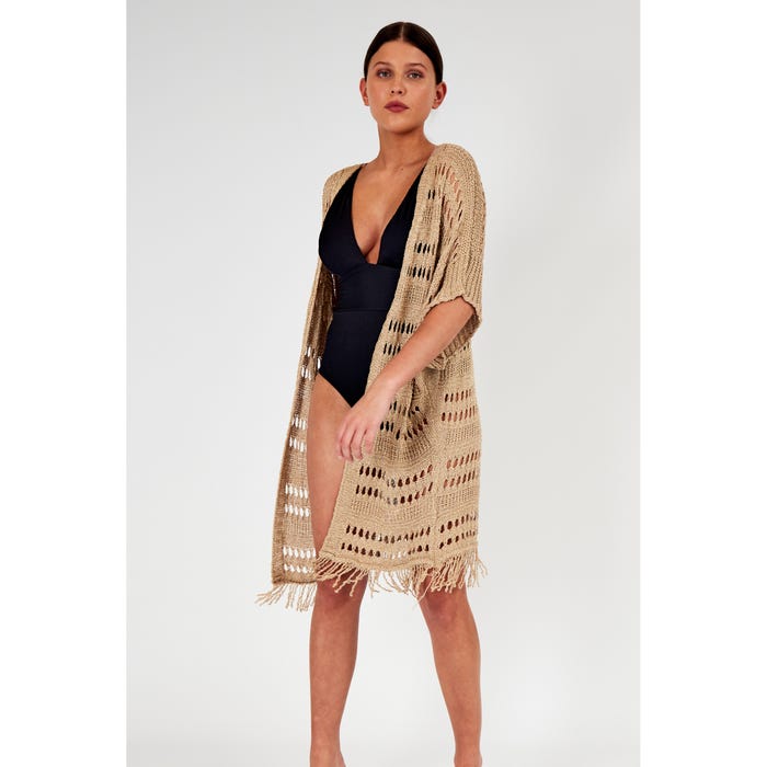Veritas-Kimono crochet franjes