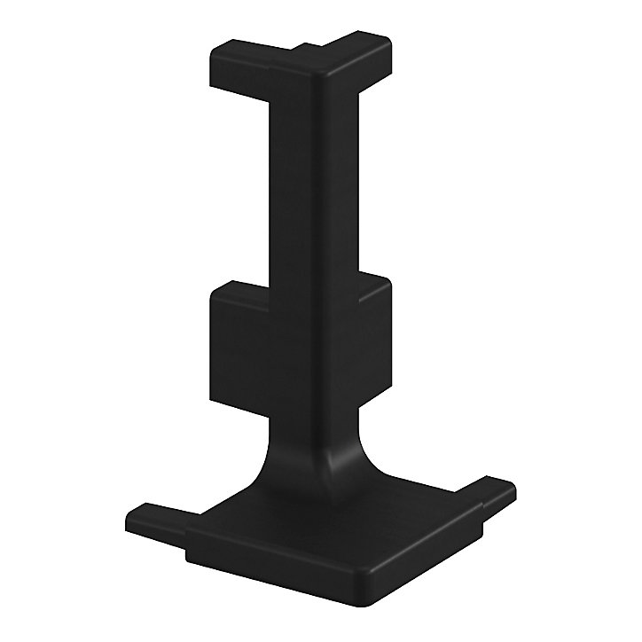 Angle extérieur pour rail de plan de travail noir Caraway Innovo GoodHome