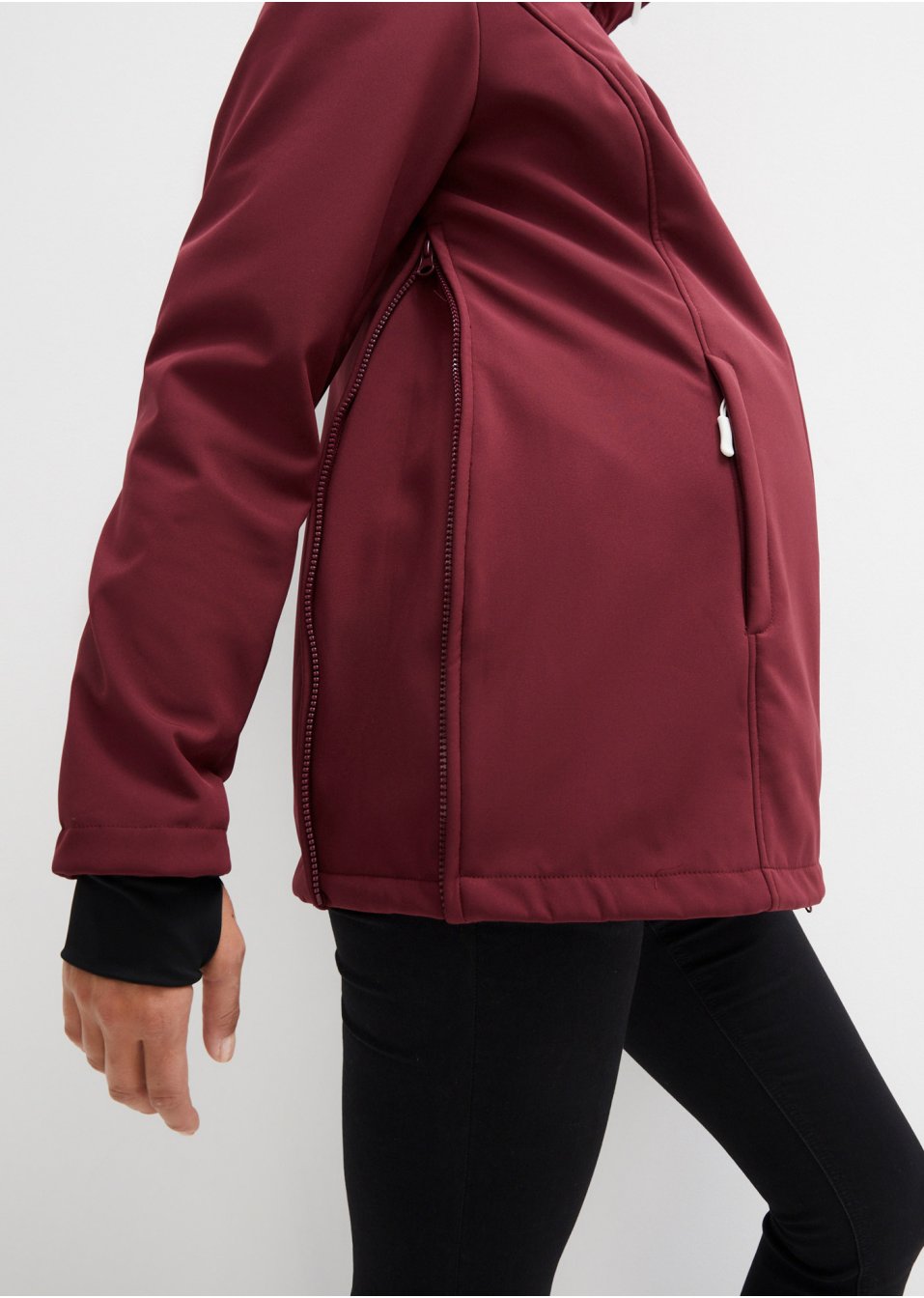 Veste longue softshell fonctionnelle avec polaire peluche