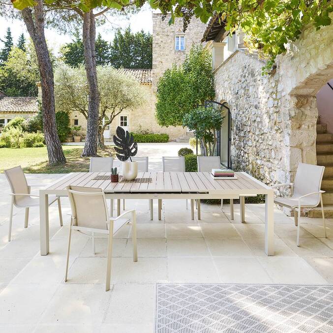 Table de jardin EVASION Lin / Argile