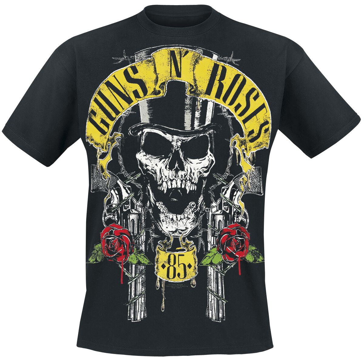 Chapeau Haut De Forme | Guns N' Roses T-Shirt Manches courtes