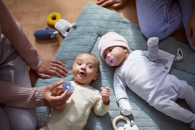 Philips Avent Soothie Smokk 0-6 Måneder, Rosa/Blå