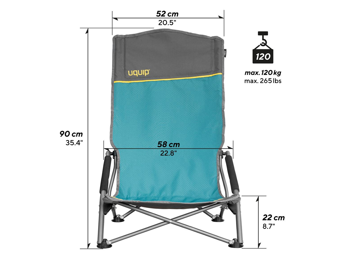 Uquip Sandy XL strandstoel - Blue