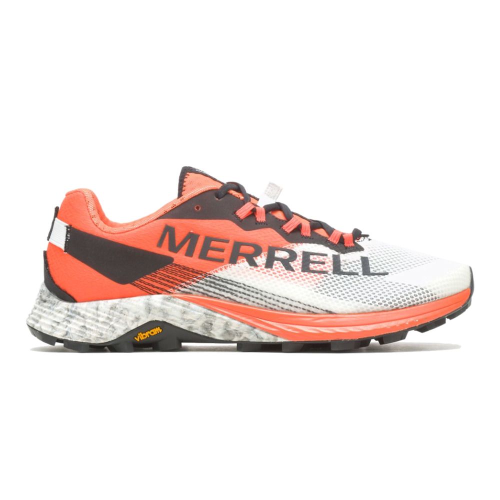 Merrell MTL LONG SKY 2 - Chaussures trail Homme white orange