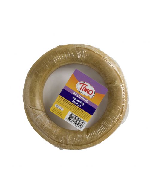 Timo Kauwring - Hondensnacks - Buffelhuid Ø 12 cm Medium