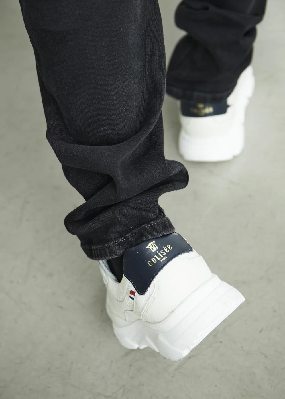 BASKET RINO CUIR BLANC