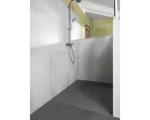KALDEWEI CONOFLAT Secure Plus 783-1 douchebak, 90 x 90 x 3,2 cm, warmgrijs, 85 mat, antislipcoating over het gehele oppervlak, 465300012674
