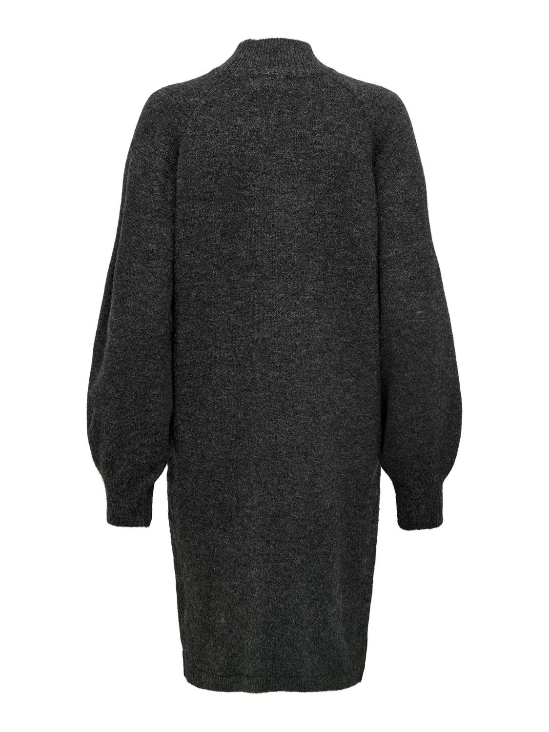 ONLEMILIA Langes Kleid Dark Grey Melange