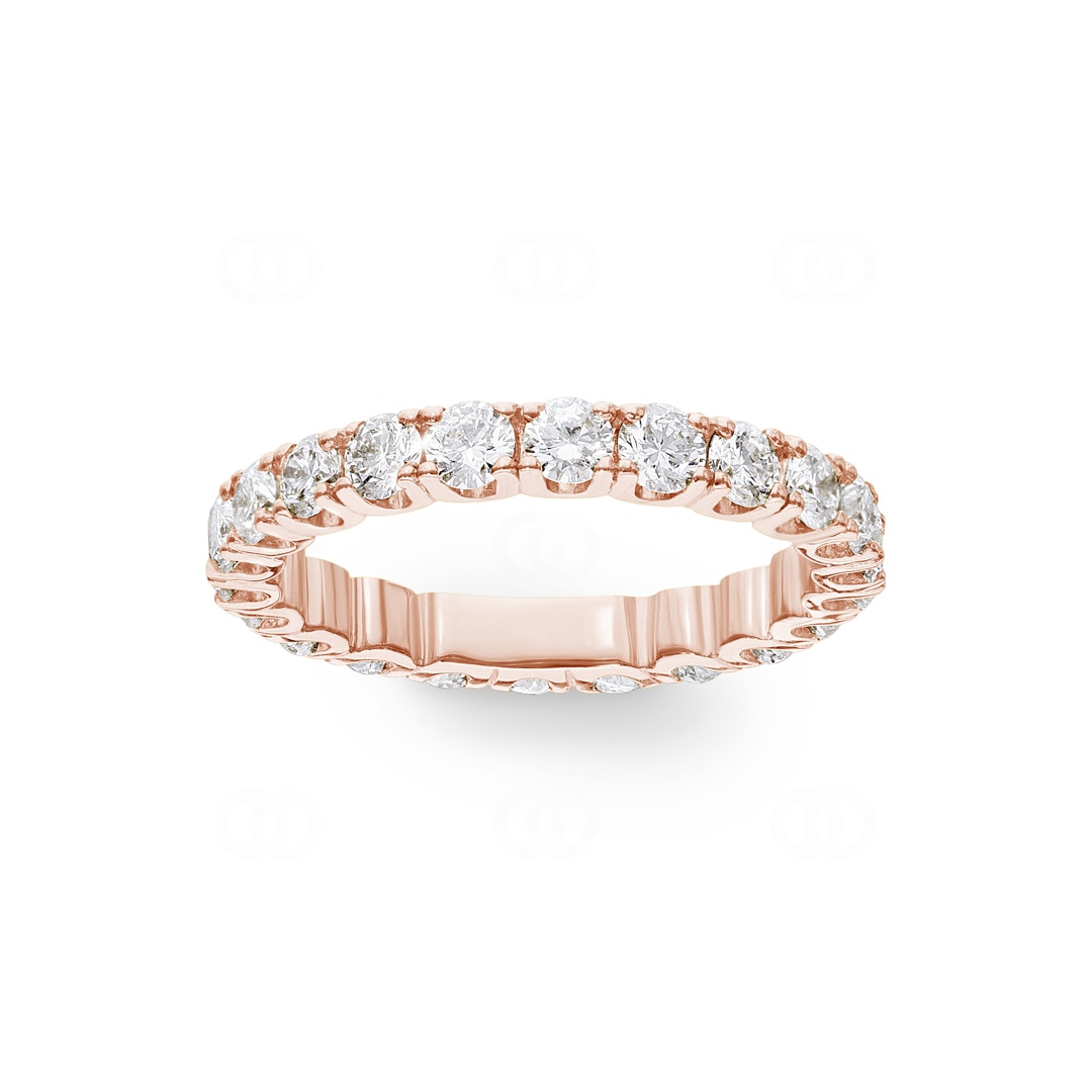 Mémoire-Ring 750/18 K Roségold mit Diamanten 2.00 ct H/si