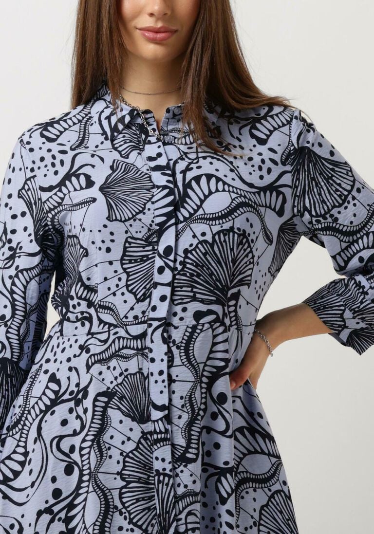 OBJECT lichtblauwe object maxi jurk objjessa alli 3/4 shirt dress