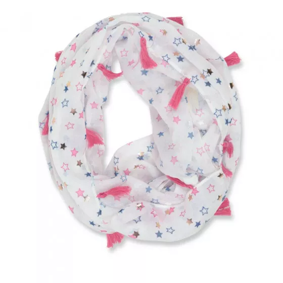 Snood BLANC LOVELY SKULL