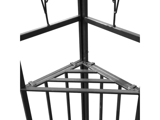 Tonnelle avec double toit 3x4 m Anthracite