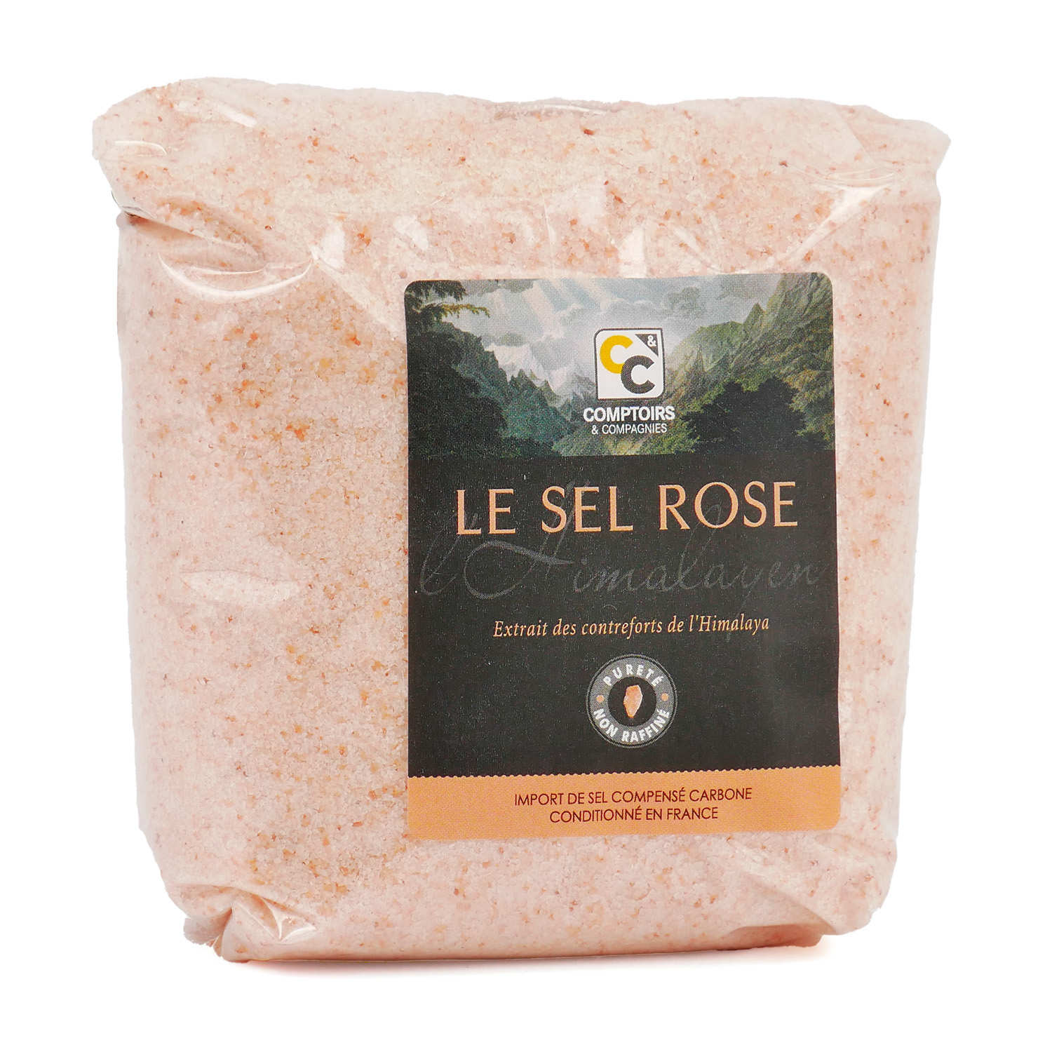 Sel rose fin de l'Himalaya en sachet