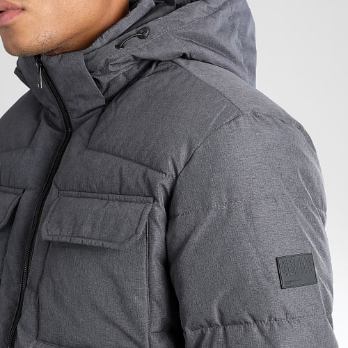 Doudoune Capuche Brady 12212233 Gris Anthracite