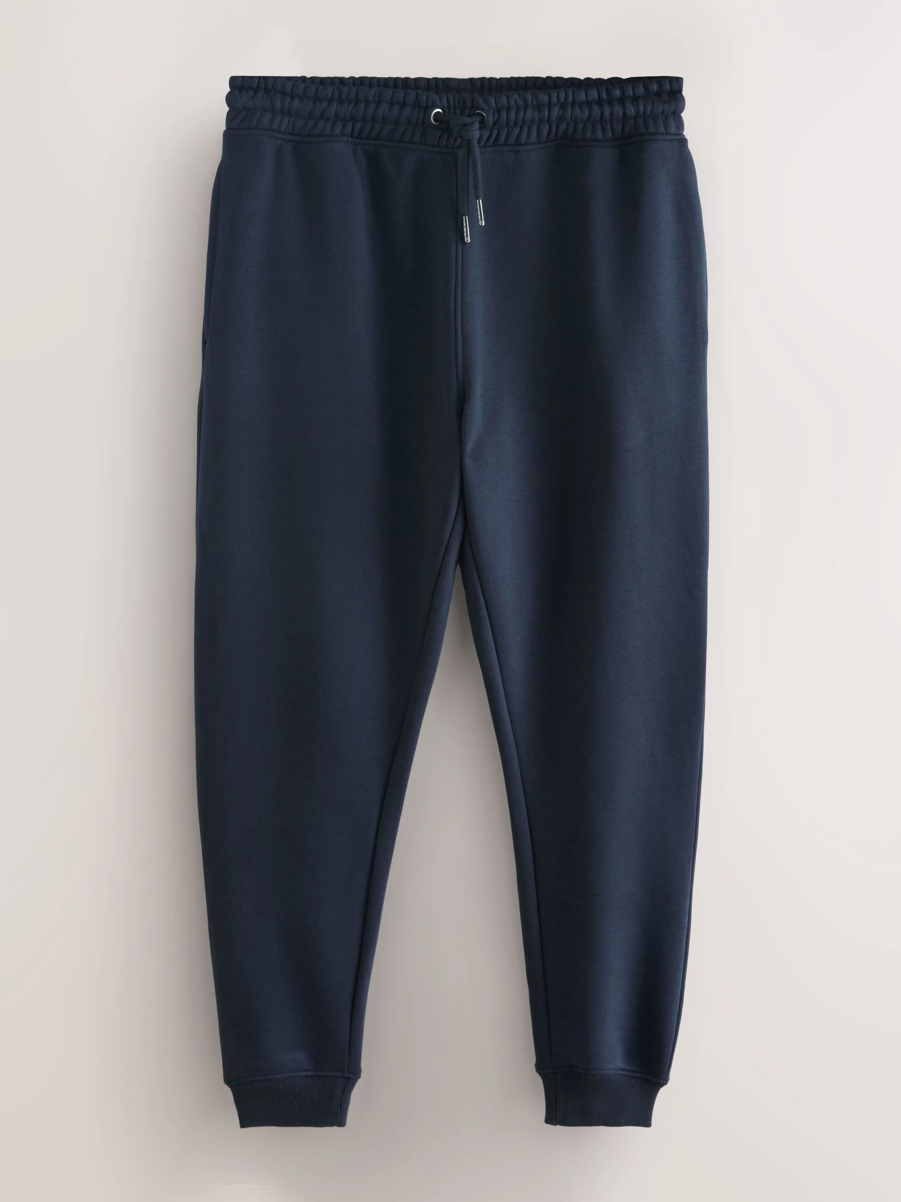 Zwart/marineblauw/grijs - Verpakking van 3 slim-fit jersey joggingbroeken met hoog katoengehalte