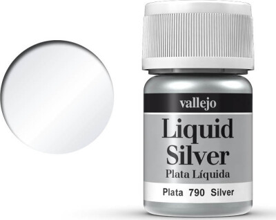 Vallejo - Liquid Silver Metallic - Silver 35 ML