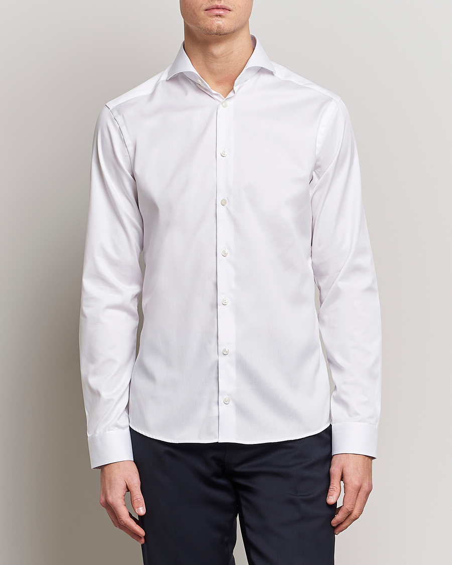 Eton Super Slim Fit Shirt Cutaway White
