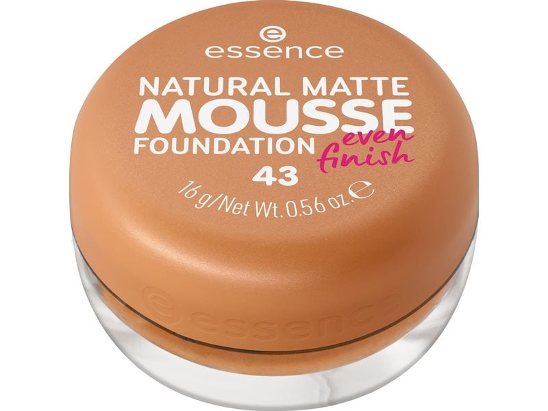 essence Foundation Natural Matte Mousse 43 Mousse Foundation mit mittlerer Deckkraft für einen natürlichen, matten Look