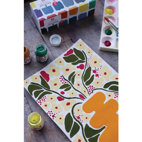 Talens Gouache Extra Fine Set, 10 x 16 ml