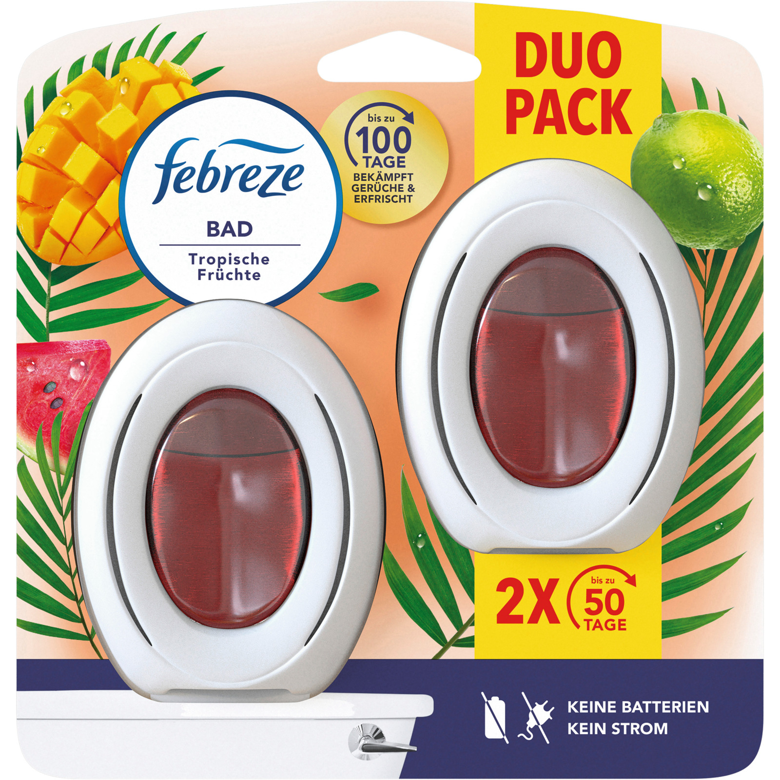 Febreze Bad Lufterfrischer Tropische Früchte 2 x 7,5 ml