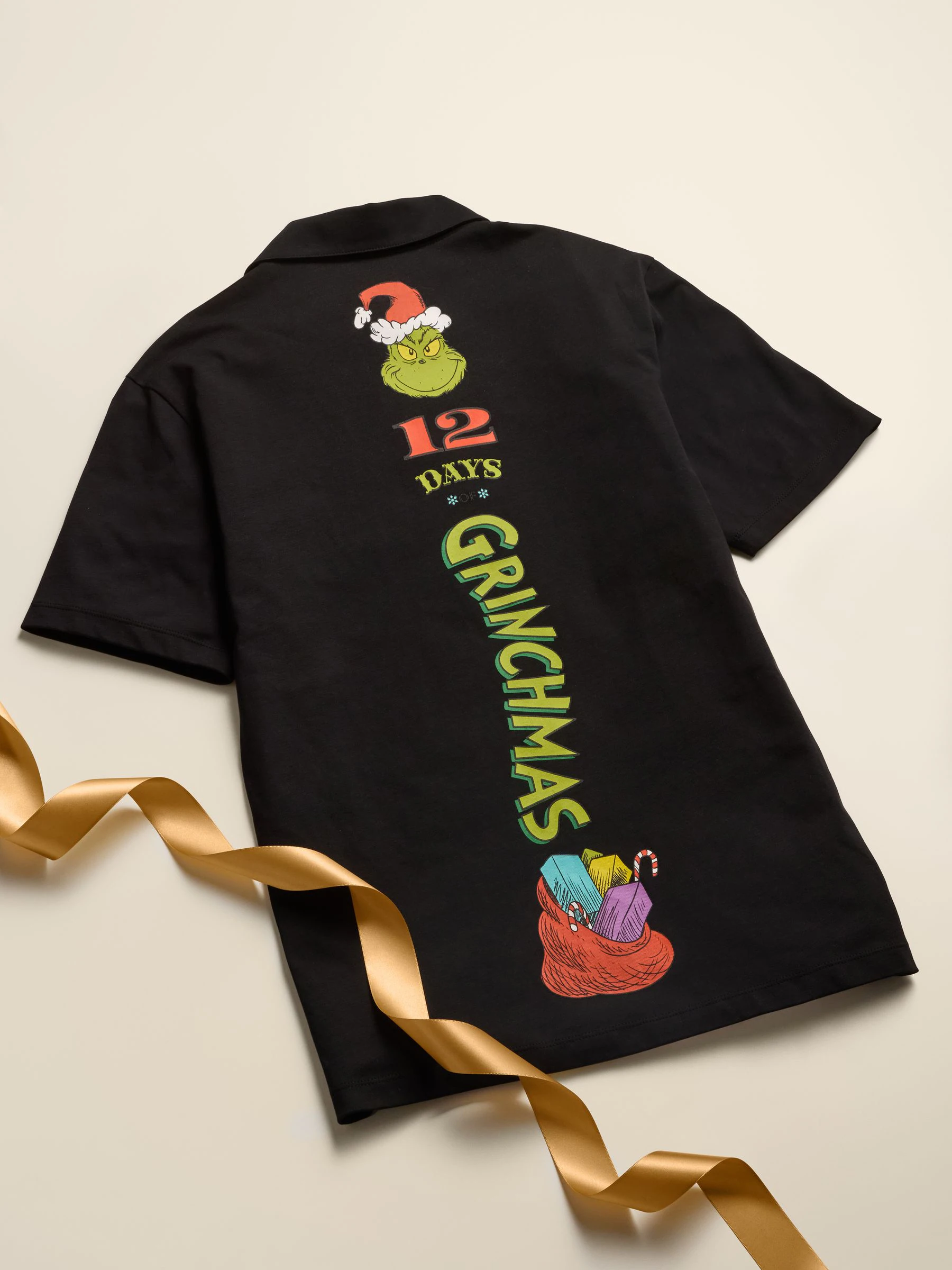 Black The Grinch - Kerstpoloshirt