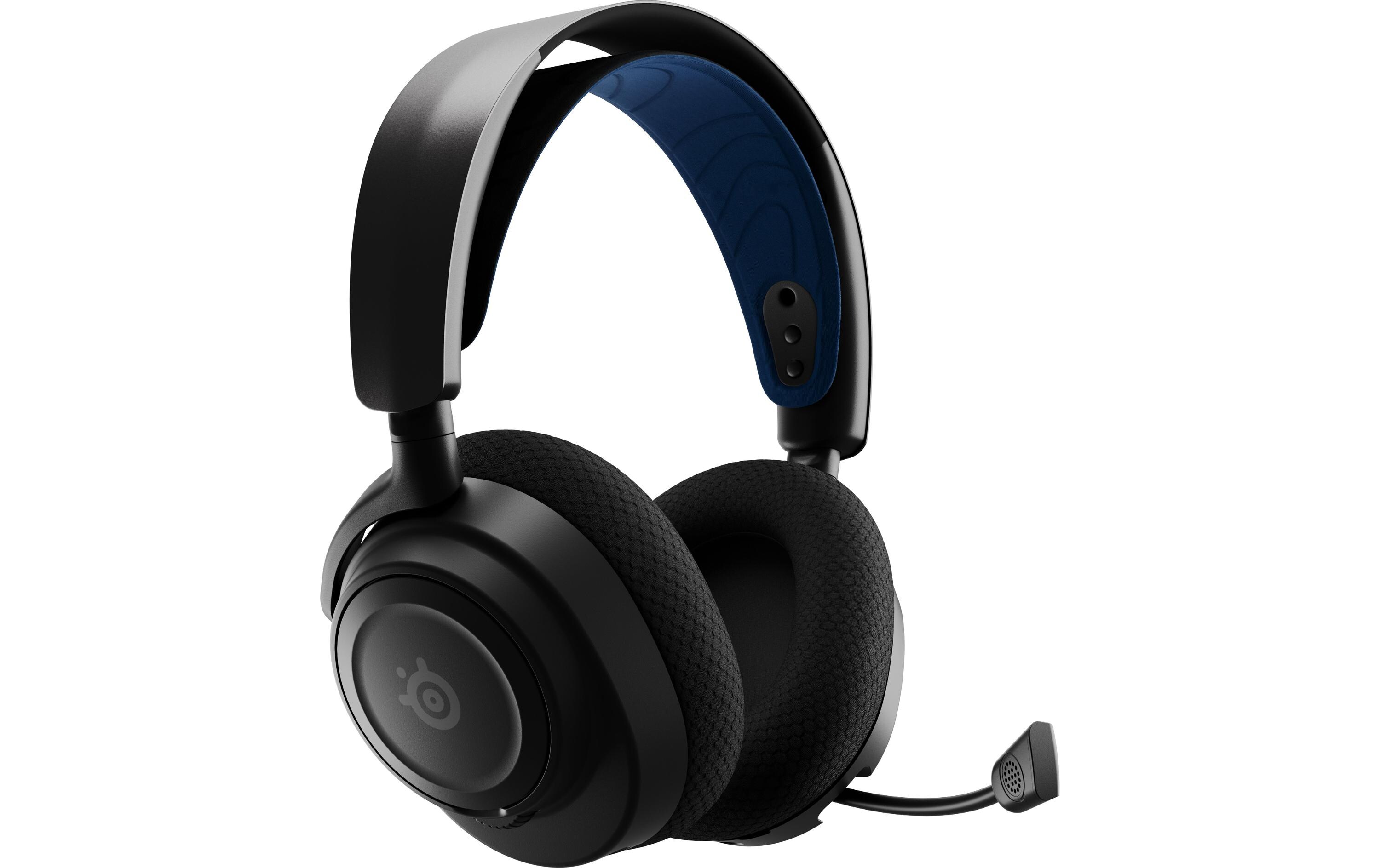 Headset Arctis Nova 7P Blau/Schwarz<br>Kabelloses Gaming-Headset mit Surround-Sound