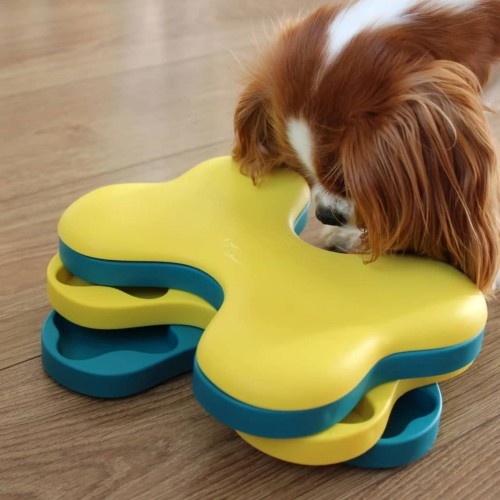 Brinquedo giratório de quebra-cabeça para cães