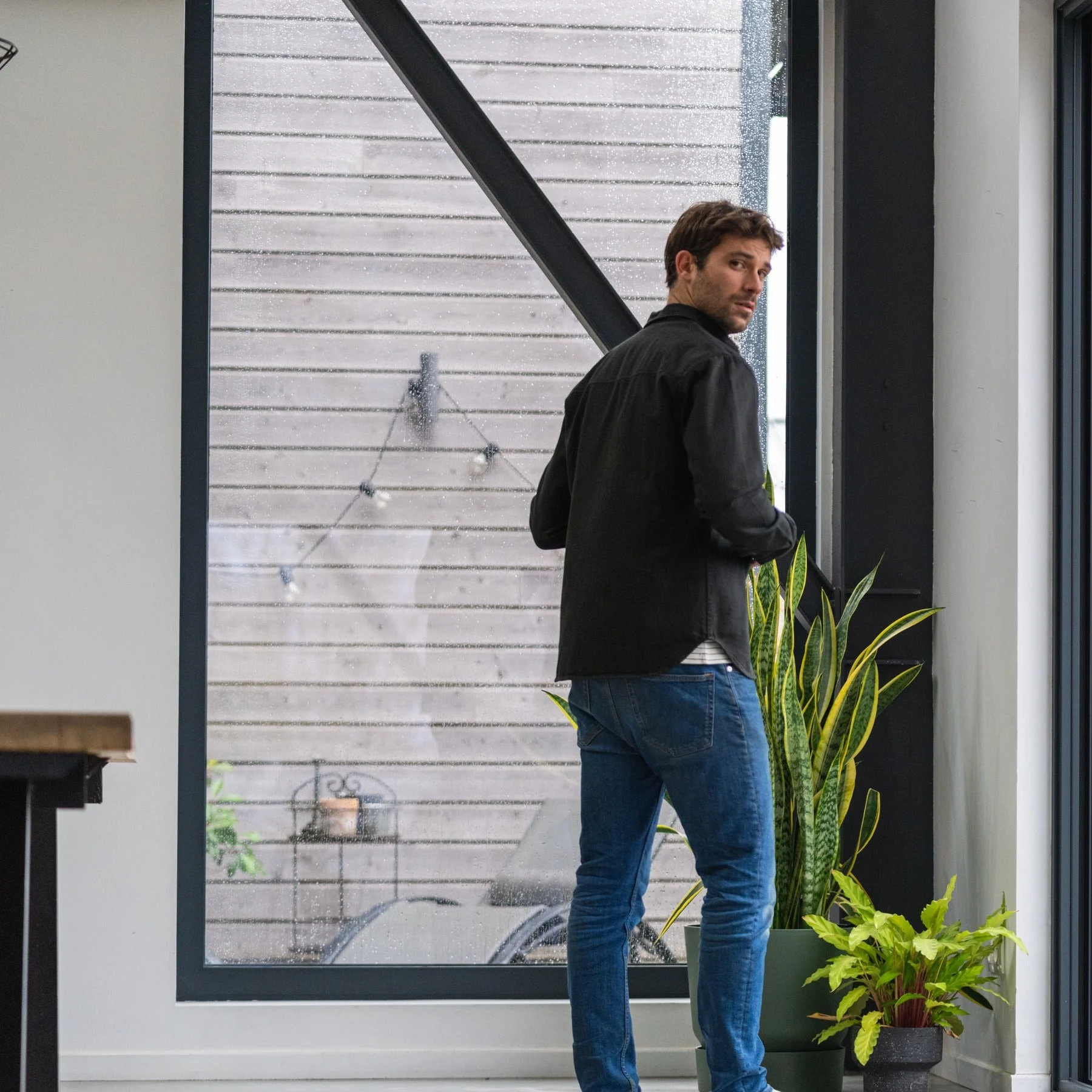 Chemise en denim | Noir
