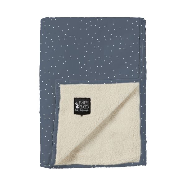 Mies & Co Soft Adorable Dots Wiegdeken Blue 70 x 100 cm