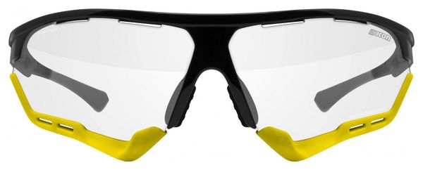 Scicon Sports Aerocomfort SCN XT XL Lunettes De Soleil De Performance Sportive (Miroir Argenté Scnxt Photocromique/Luminosité Noire)