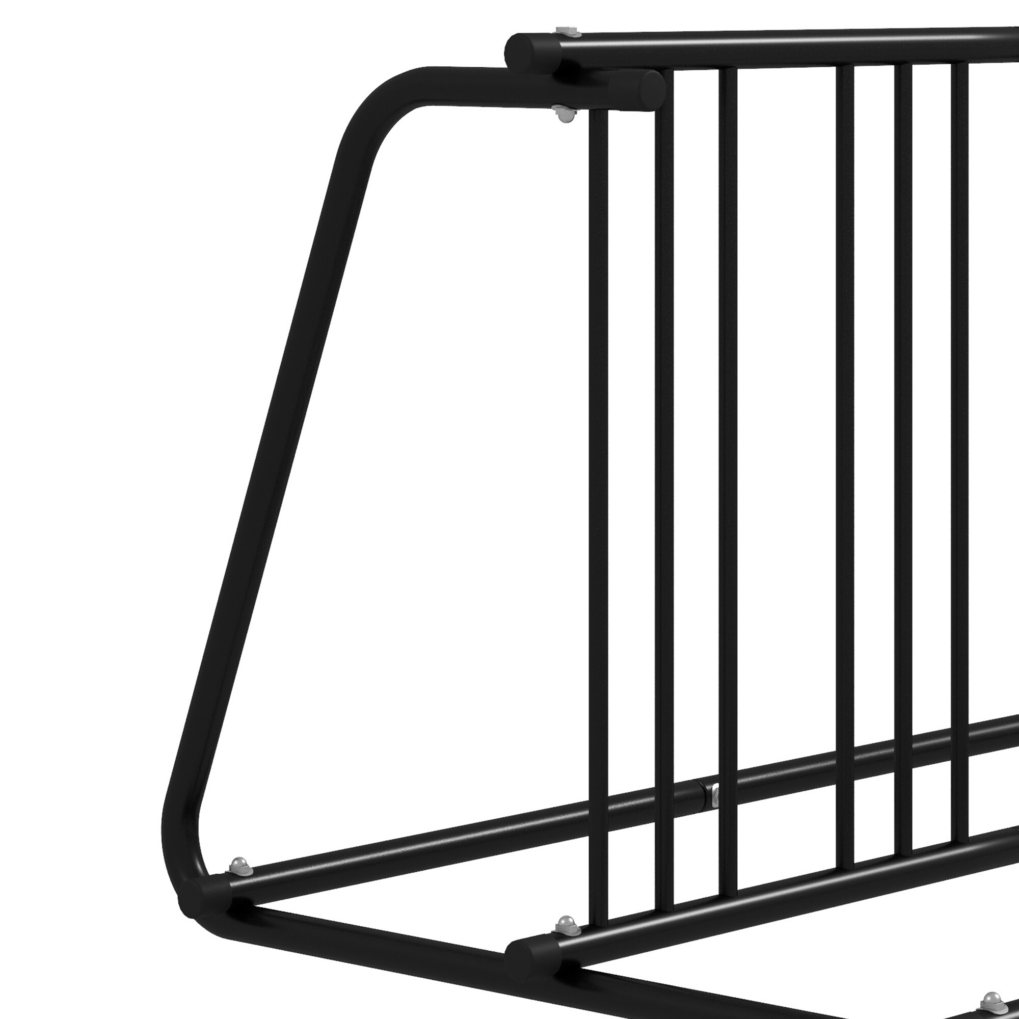 DURHAND Fahrradständer mit Platz für 6 Fahrräder schwarz 155L x 100B x 75H cm